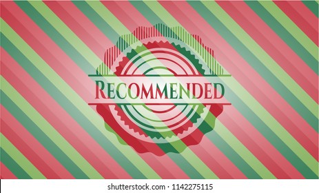 Recommended christmas emblem background.