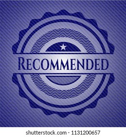 Recommended with denim texture
