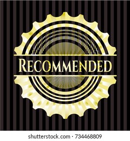 Recommended gold shiny badge