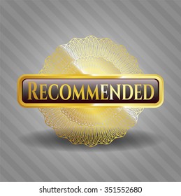 Empfohlener goldener Button