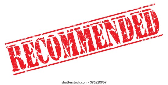 recommended grunge stamp, vector illustration