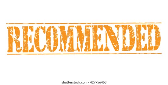 recommended grunge stamp, vector illustration