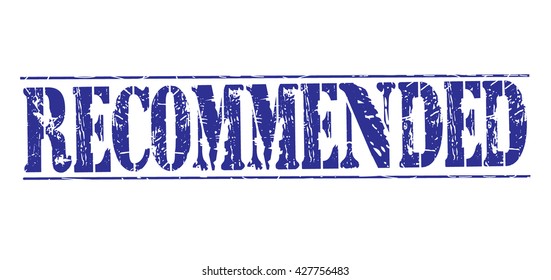 recommended grunge stamp, vector illustration