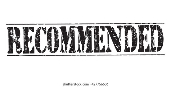 recommended grunge stamp, vector illustration