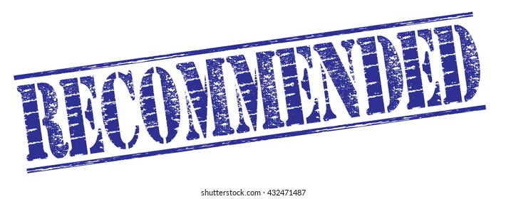 recommended grunge stamp, vector illustration