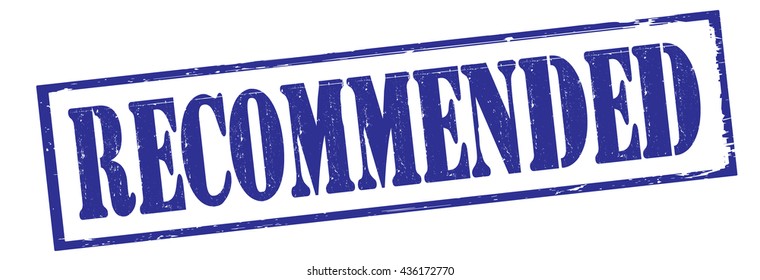 recommended grunge stamp, vector illustration