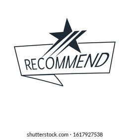 Recommended icon. Best concept. Vector illustration.