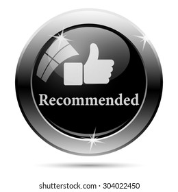 Recommended icon. Internet button on white background. EPS10 vector 
