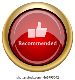 Recommended icon. Internet button on white background. EPS10 vector.