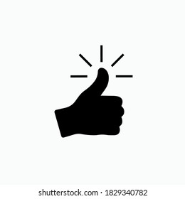 Icono recomendado. Satisfacer el símbolo como signo de vector simple para diseño y sitio web, presentación o aplicación.
