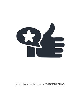 recommended icon. vector.Editable stroke.linear style sign for use web design,logo.Symbol illustration.