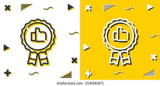 icono de línea recomendado. Estilo de contorno simple.signo lineal recomendado. Ilustración vectorial aislada en fondo blanco. EPS de trazo editable 10