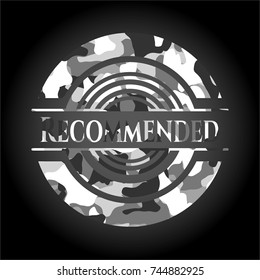 Recommended on grey camo texture