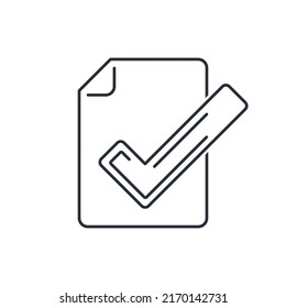 Recommended order. Vector linear icon isolated on white background.