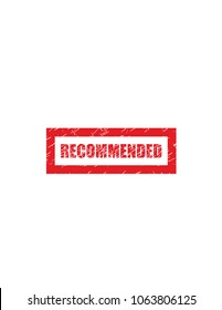 Recommended red stamp