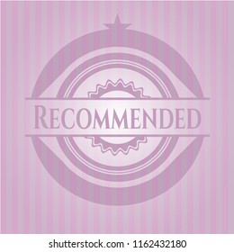 Recommended retro pink emblem