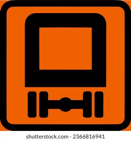 Recommended route for vehicles carrying dangerous goods, Signs giving information, Special regulation, Road signs in Sweden