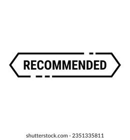 Recommended Stamp In Black Line Hexagonal Rectangle Shape  For Review

