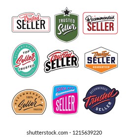 recommended and trusted seller vintage badge design template