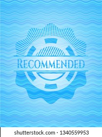 Recommended water concept badge.
