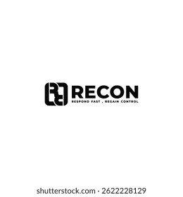 VECTOR DE IDEA DE DISEÑO DE LOGOTIPOS DE RECON 2