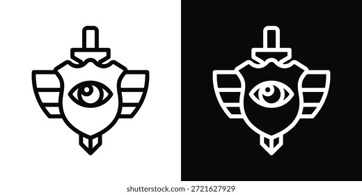 Ícone De Reconhecimento - Estilo De Plano De Fundo Branco E Preto
