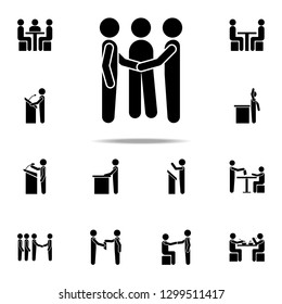 To Reconcile Two People Icon. Conversation Icons Universal Set For Web And Mobile