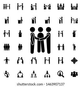 To Reconcile Two People Icon. Universal Set Of Conversation For Website Design And Development, App Development