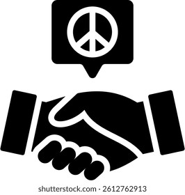 Reconciled Icon Glyph Vector Illustration