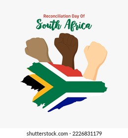 Reconciliation Day of South Africa Vector Illustration Vector Illustration. Suitable for greeting card poster and banner