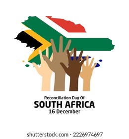 Reconciliation Day of South Africa Vector Illustration Vector Illustration. Suitable for greeting card poster and banner