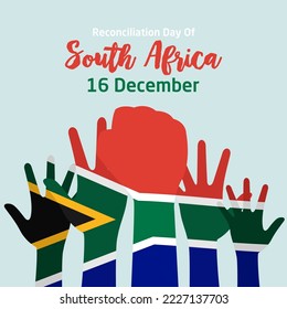 Reconciliation Day of South Africa Vector Illustration Vector Illustration. Suitable for greeting card poster and banner