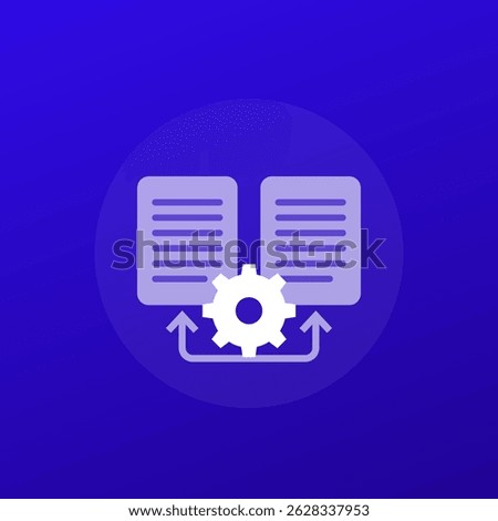 reconciliation of files icon, transparent design