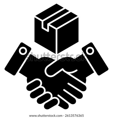 Reconciliation icon visualized simply Black Filled style.