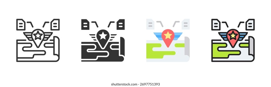 Pacote De Ícones De Reconhecimento Em Vários Estilos