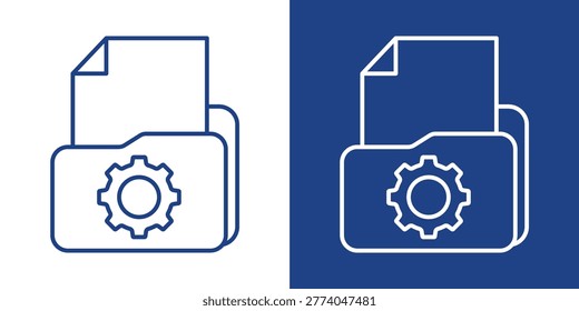Record Blue And White Icon Style Collection