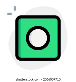 Record button for computer application program layout