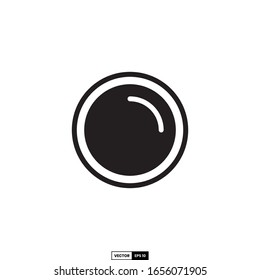 record button icon, design inspiration vector template for interface and any purpose