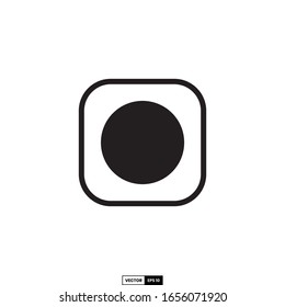 record button icon, design inspiration vector template for interface and any purpose