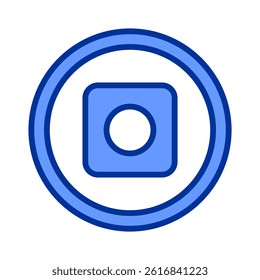 Record Button Icon Element For Design