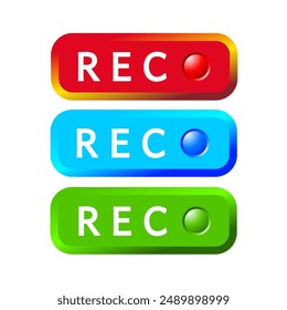 record button icon for illustration and graphic design