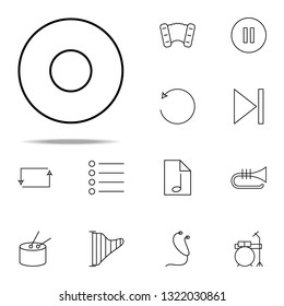 record button icon. Music icons universal set for web and mobile