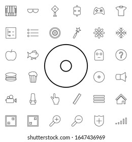record button icon. Universal set of web for website design and development, app development