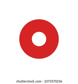 record button - multi media icon vector