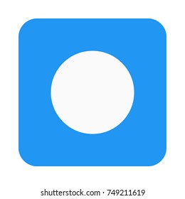 record button on isolated background