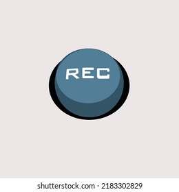 Record Button And Sound Recording Equipment Stock Illustration