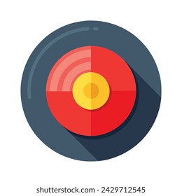 Record disk vector illustration on white background.