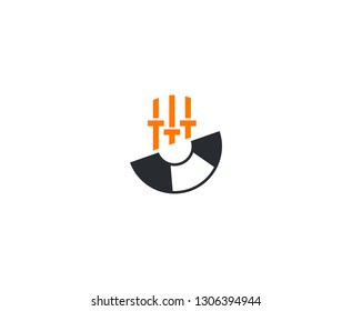 Record dj logo