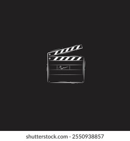 Record Film set flat vector design