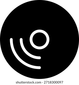 vetor de ilustração do ícone de glifo de registro